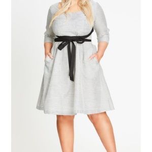 NWT City Chic size 16 ivory dress